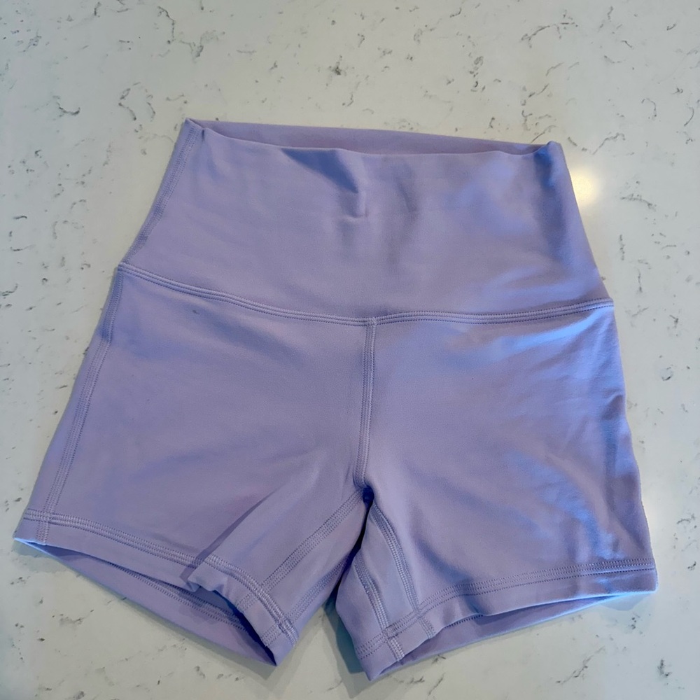 Lululemon Athletica High Waist Lavender 4 “ Shorts - LIKE NEW